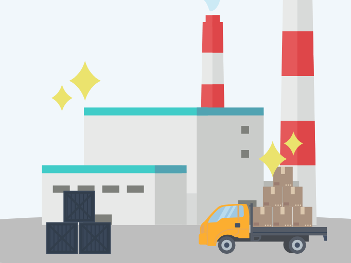 イラスト:産業立地促進補助金大規模投資促進事業費補助金(製造業・物流業等)